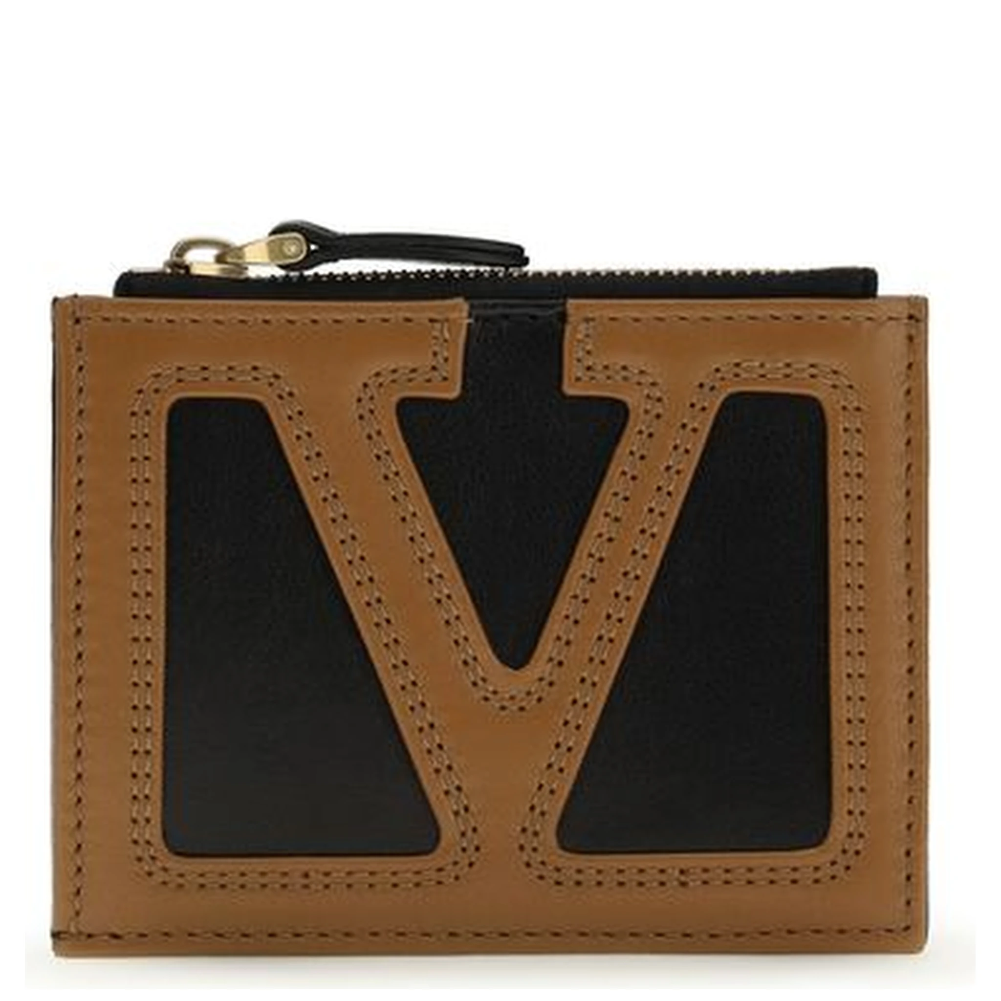 محفظة بوس توروس من جلد العجل الأسود