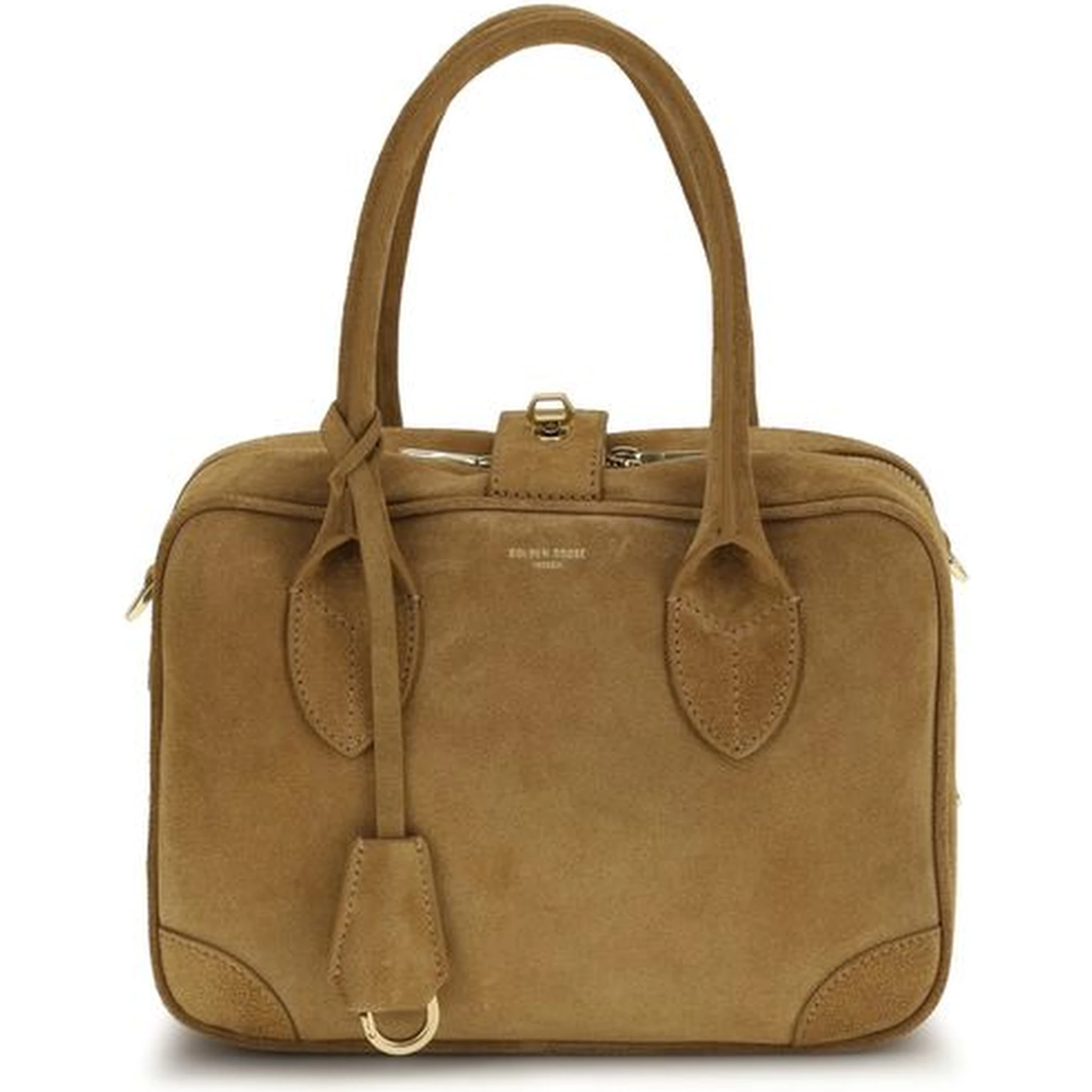 Beige Calf Leather Bos Taurus Shoulder Bag