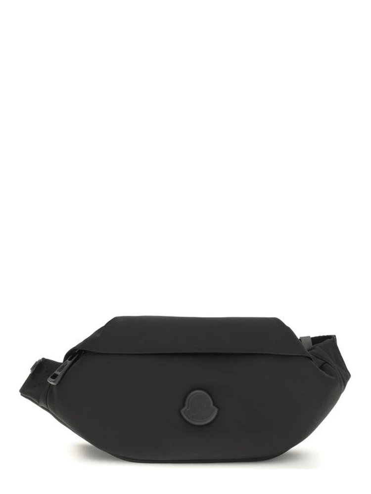 Black Polyamide Shoulder Bag