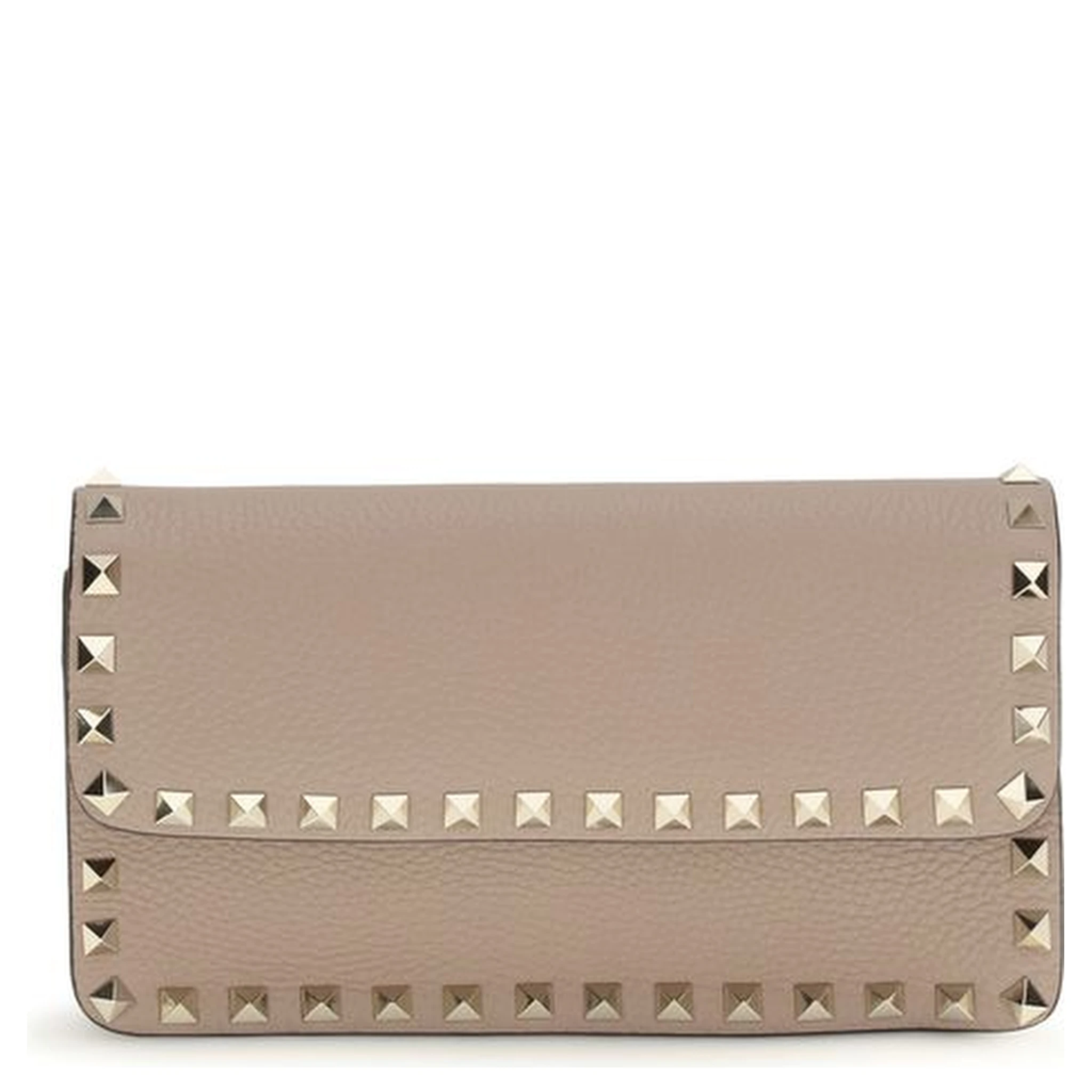 Beige Calf Leather Bos Taurus Wallet