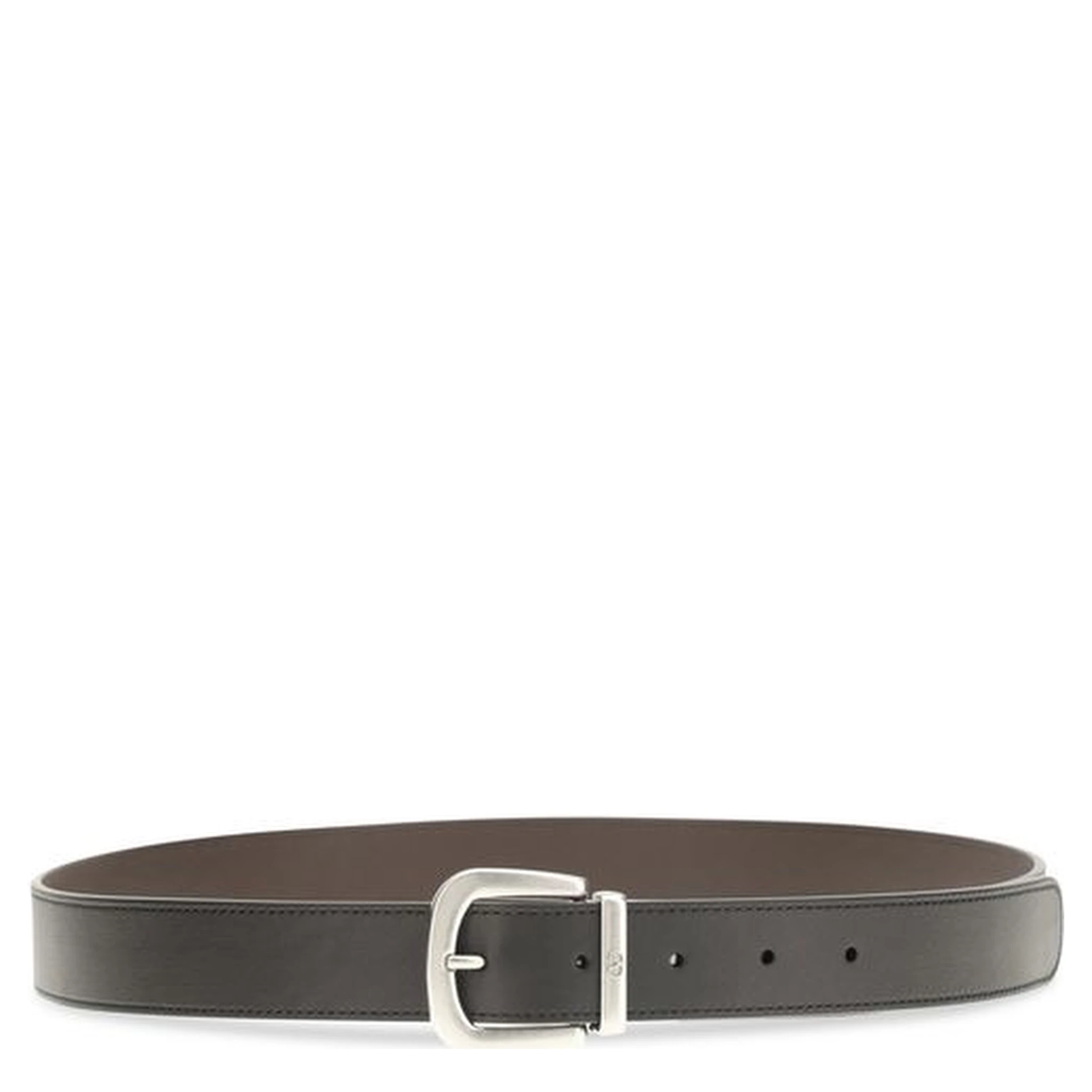 حزام بوس توروس العادي من جلد العجل الأسود