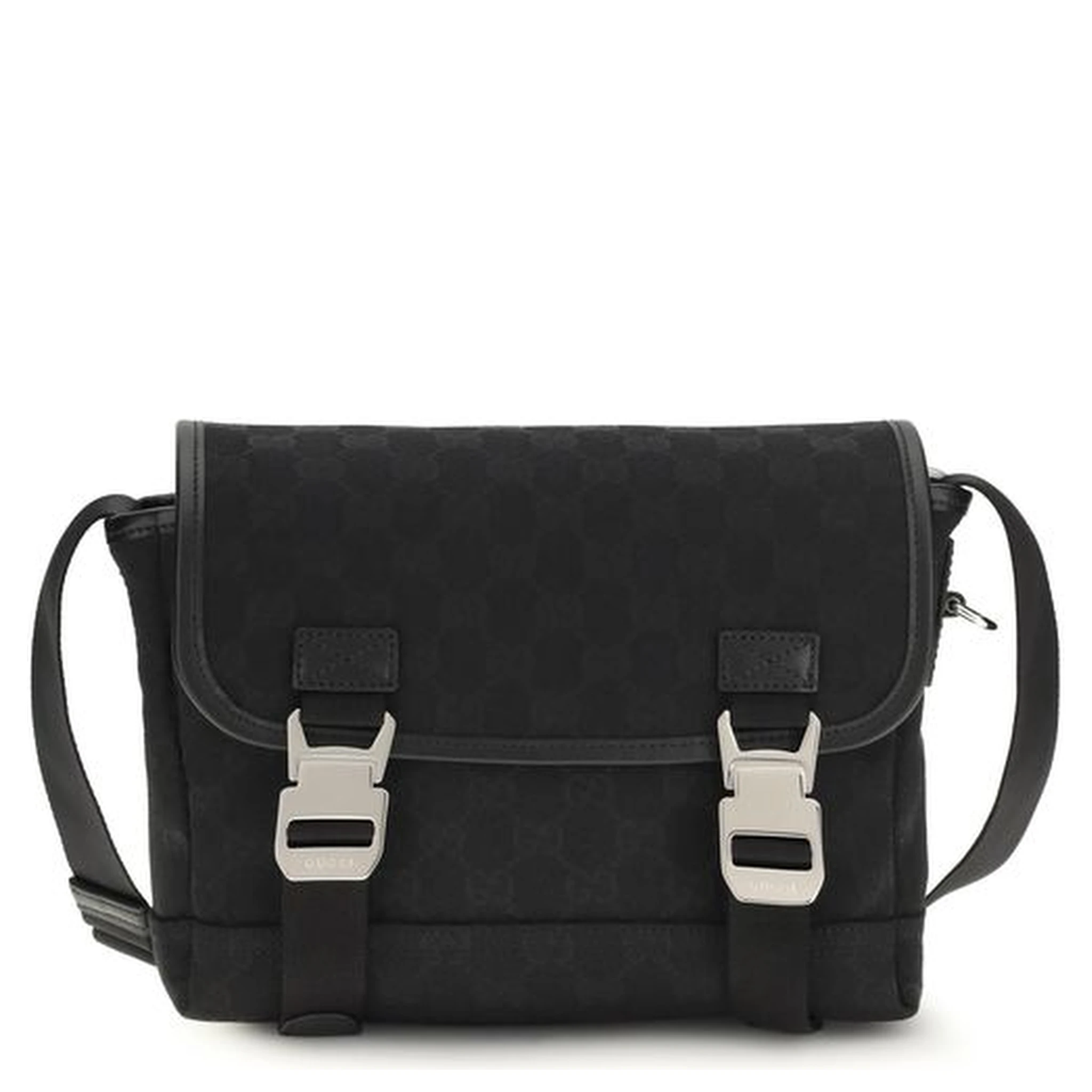 Black Fabric Shoulder Bag