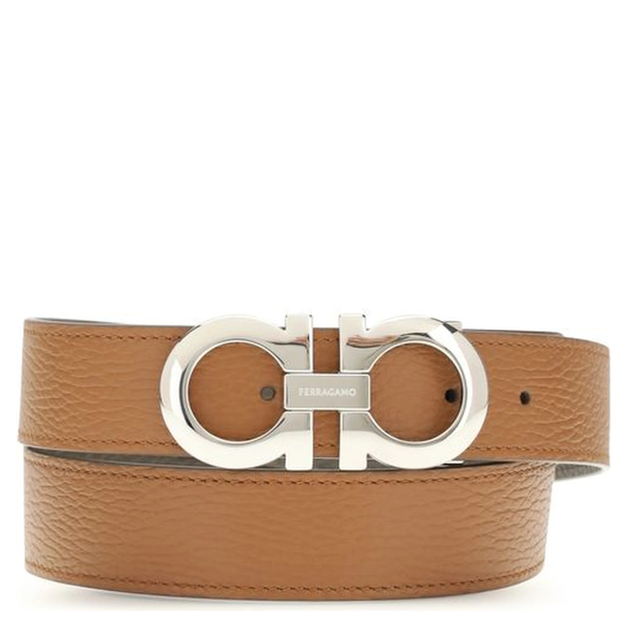 Brown Calf Leather Bos Taurus Belt