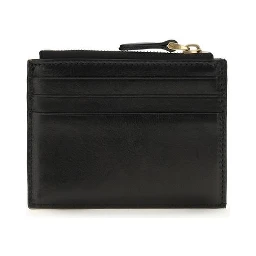 محفظة بوس توروس من جلد العجل الأسود