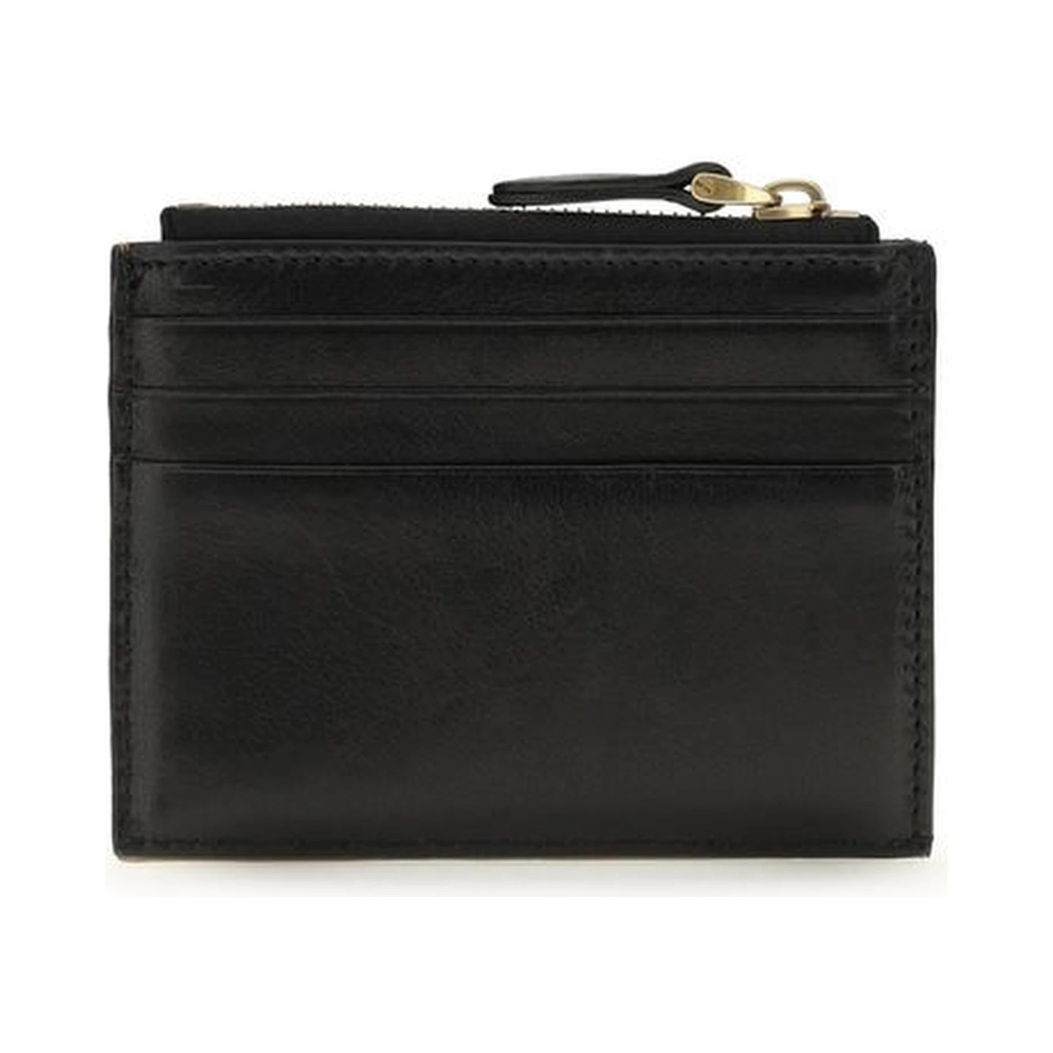 محفظة بوس توروس من جلد العجل الأسود