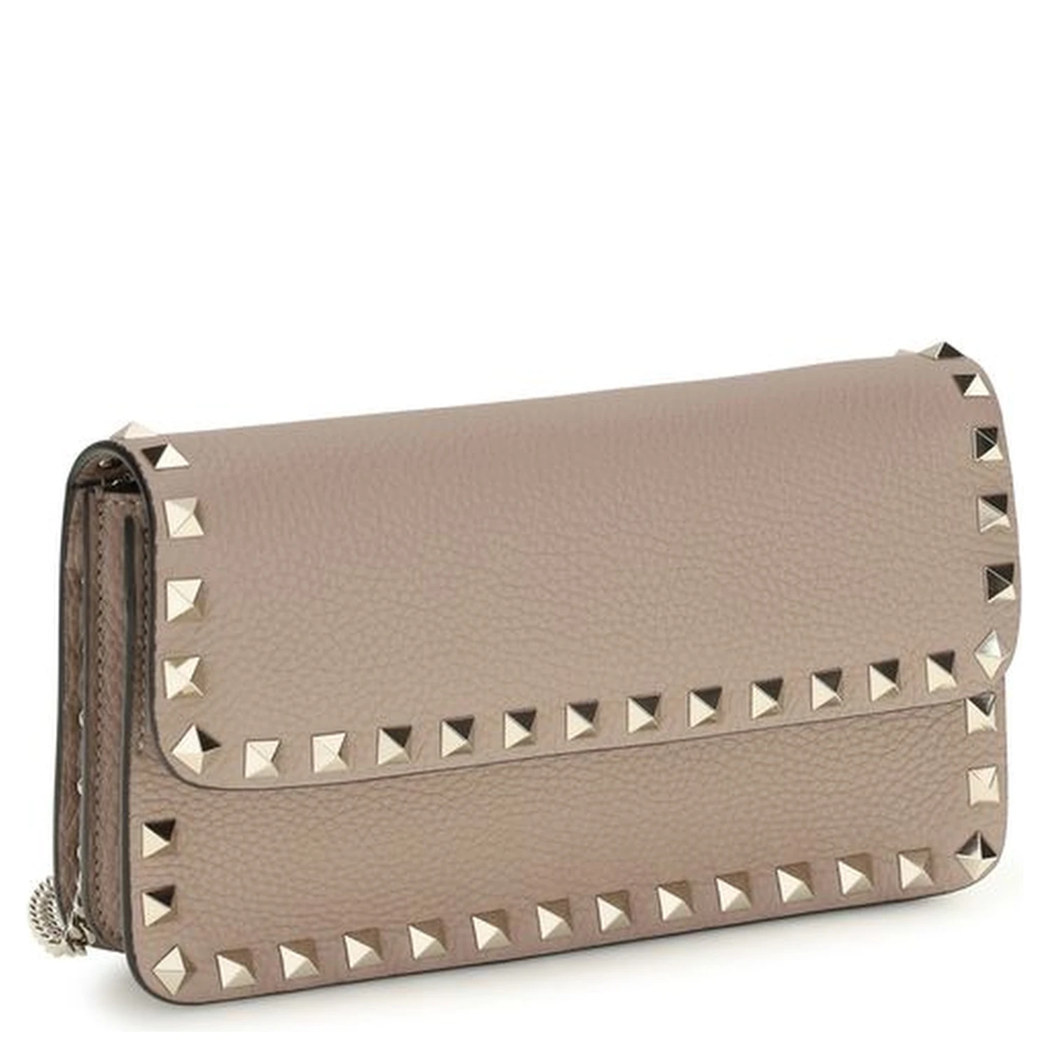 Beige Calf Leather Bos Taurus Wallet