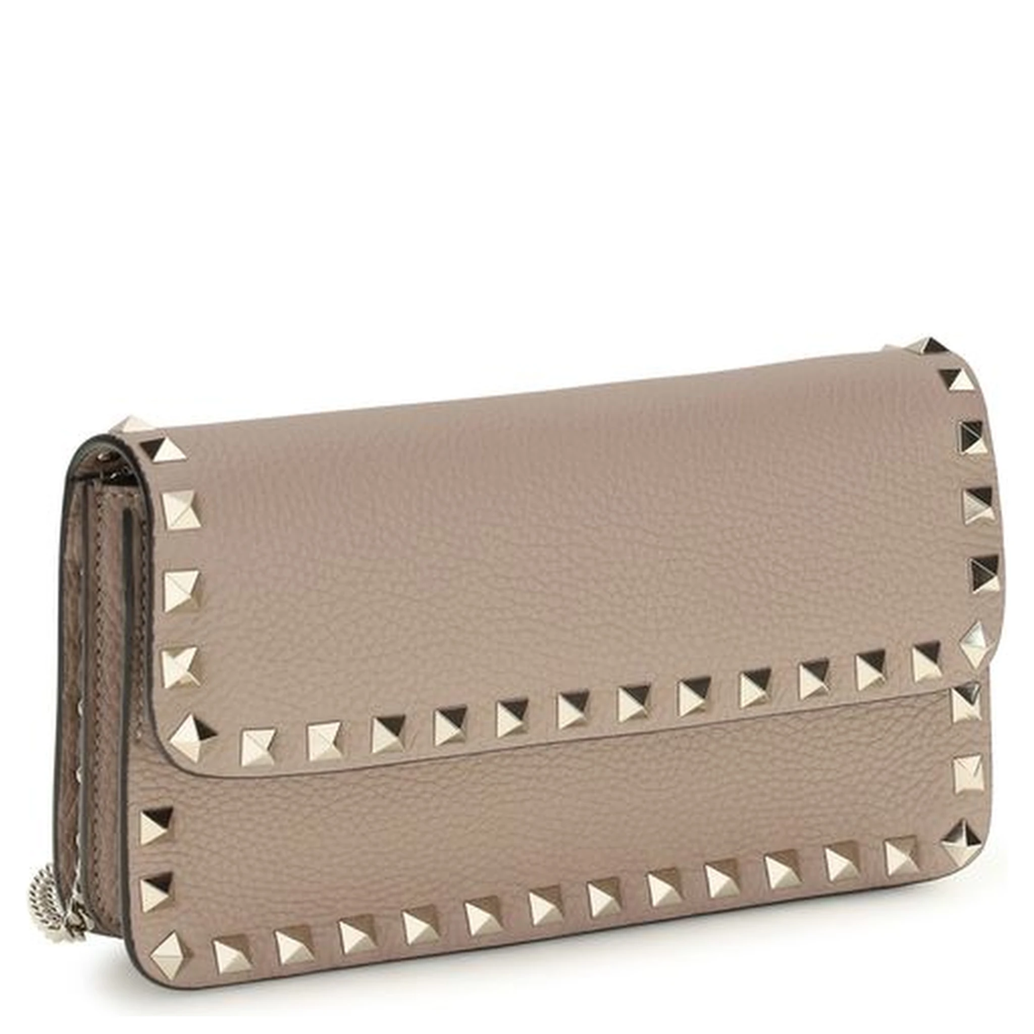 Beige Calf Leather Bos Taurus Wallet