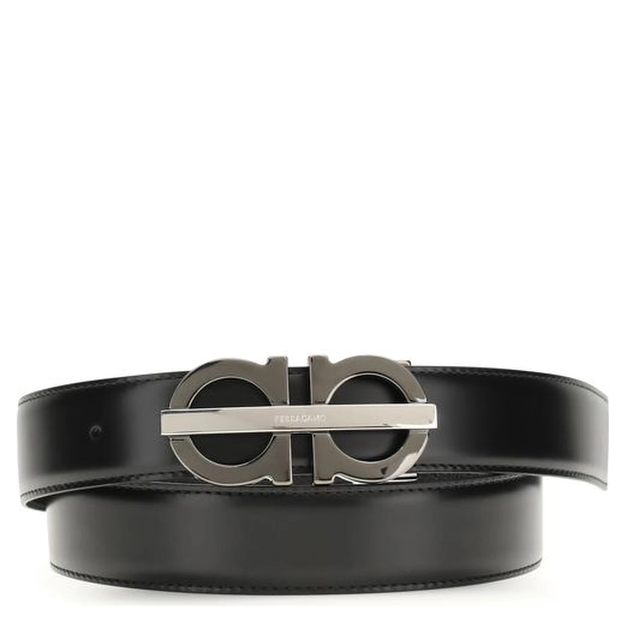 Black Calf Leather Bos Taurus Regular Belt