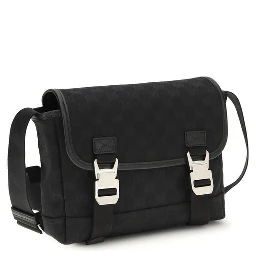 Black Fabric Shoulder Bag