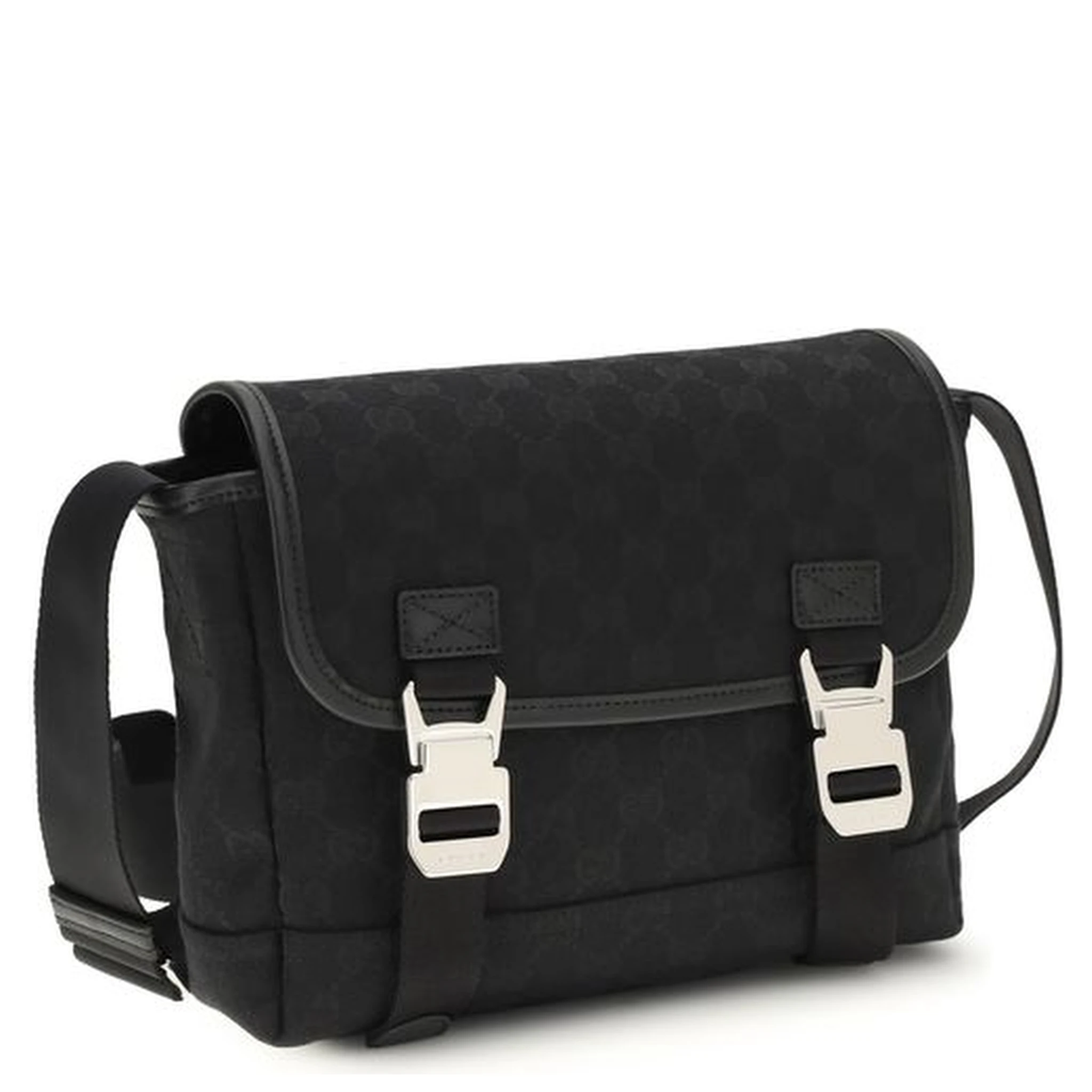 Black Fabric Shoulder Bag