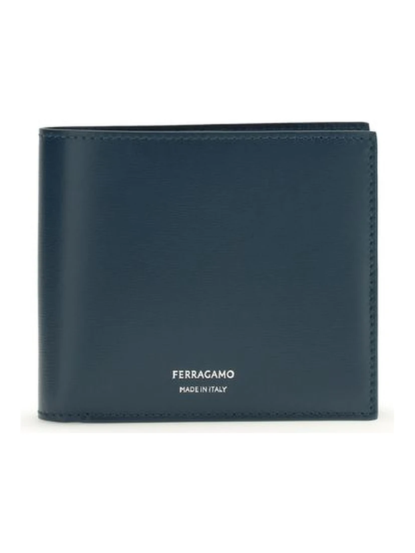 Blue Calf Leather Bos Taurus Wallet