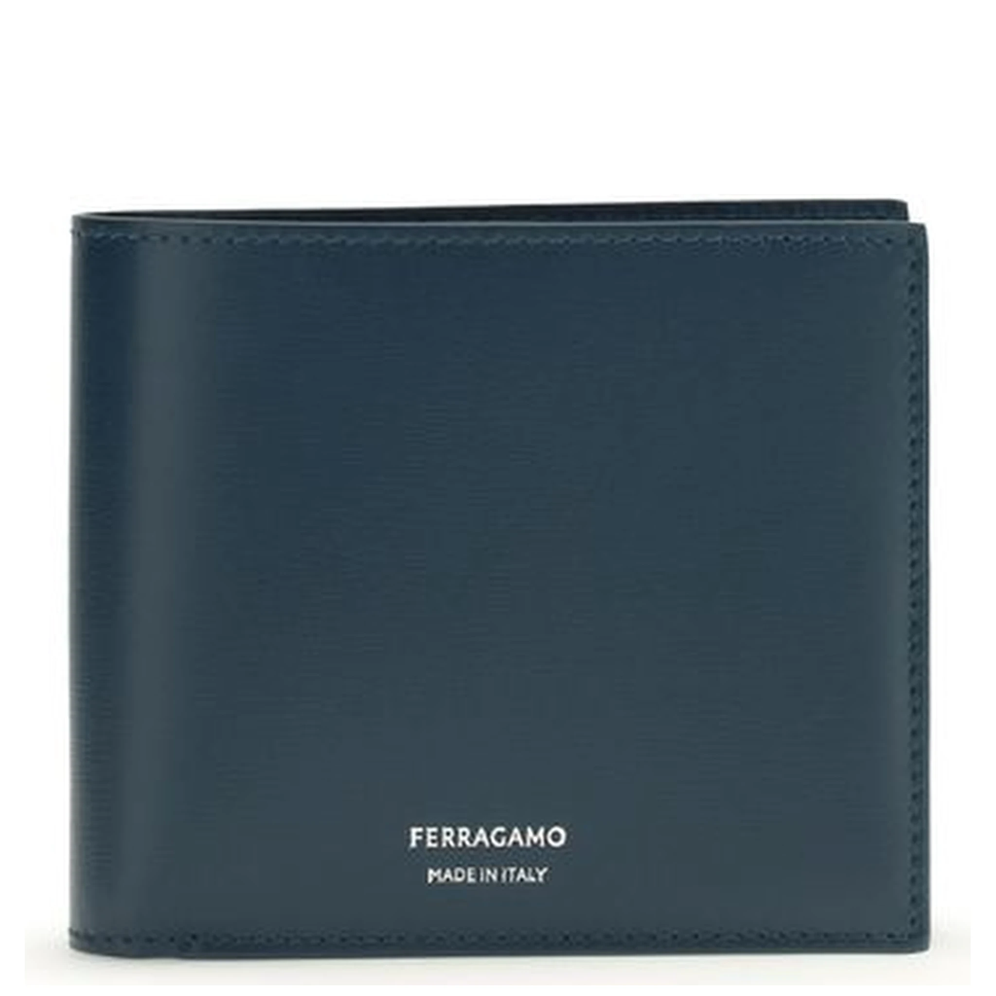 Blue Calf Leather Bos Taurus Wallet