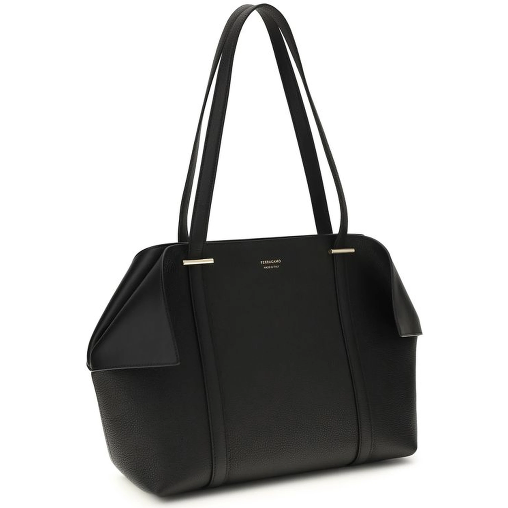 Black Calf Leather Bos Taurus Shoulder Bag
