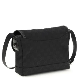 Black Fabric Shoulder Bag