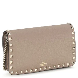 Beige Calf Leather Bos Taurus Wallet