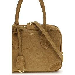 Beige Calf Leather Bos Taurus Shoulder Bag