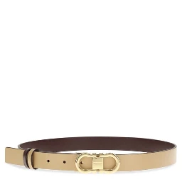 Beige Calf Leather Bos Taurus Regular Belt