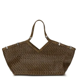 Bicolor Buffalo Leather Handbag