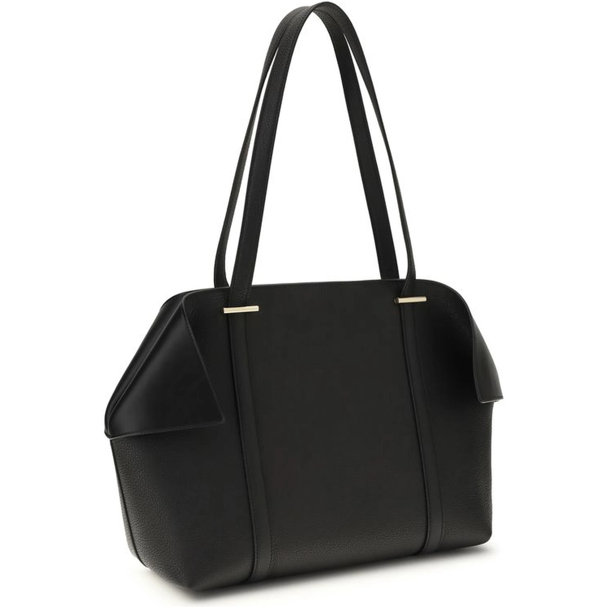 Black Calf Leather Bos Taurus Shoulder Bag