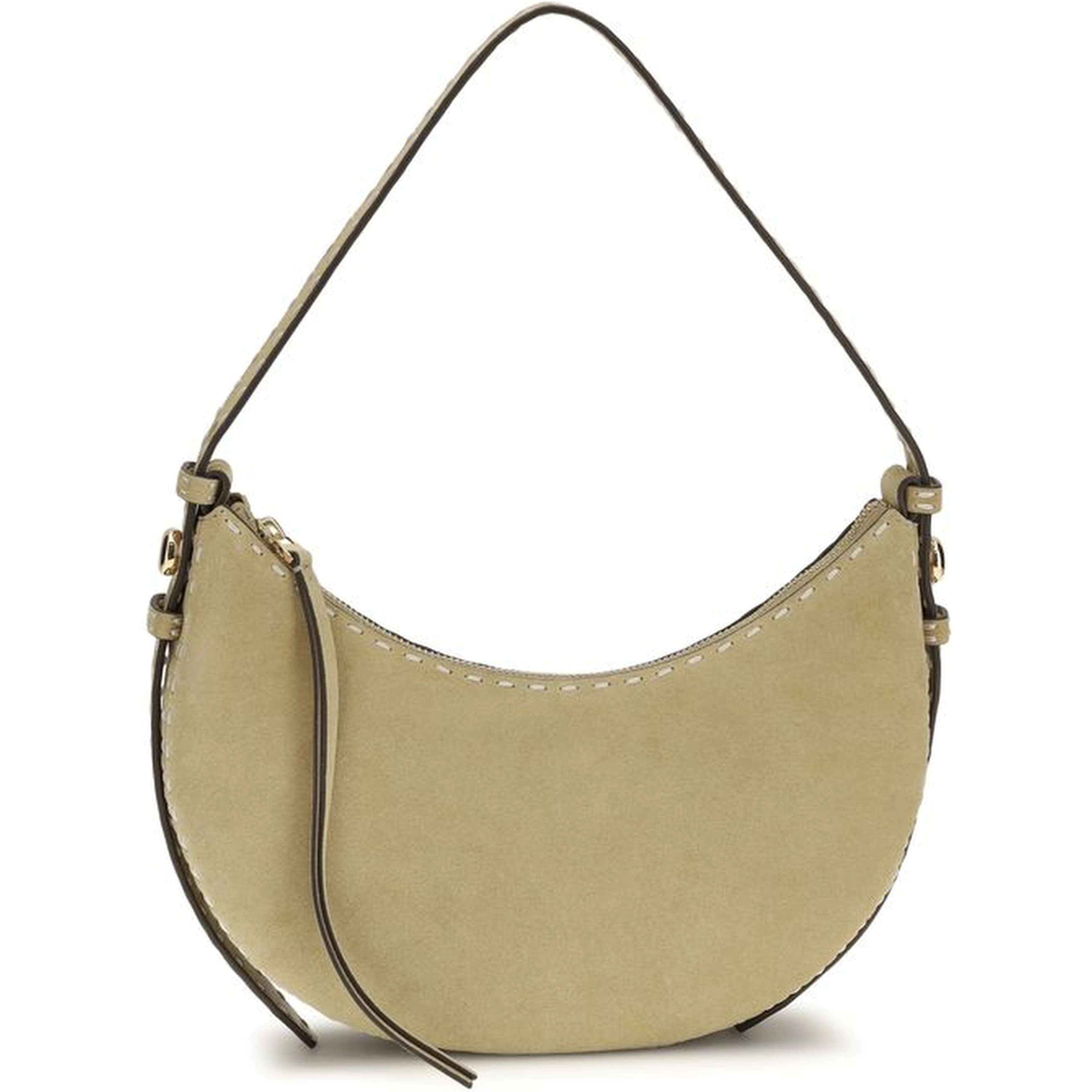 Beige Calf Leather Bos Taurus Handbag