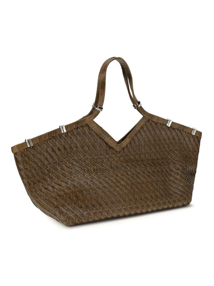 Bicolor Buffalo Leather Handbag alternative