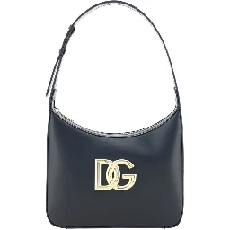 Black Calf Leather Bos Taurus Shoulder Bag