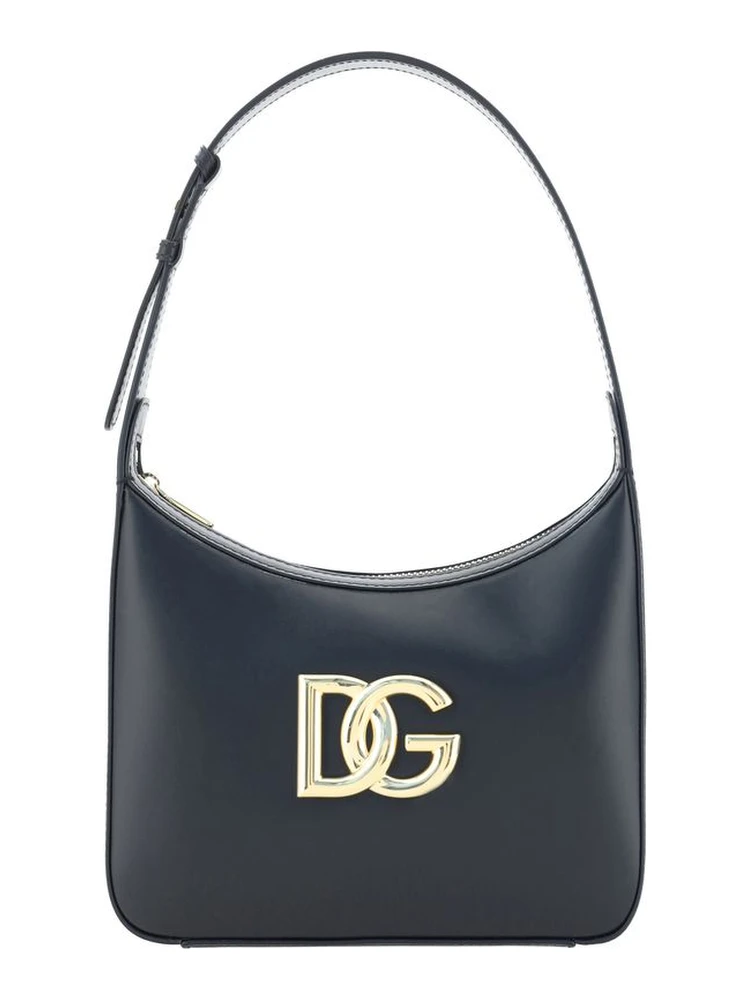Black Calf Leather Bos Taurus Shoulder Bag
