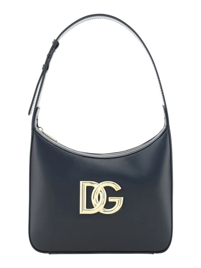 Black Calf Leather Bos Taurus Shoulder Bag