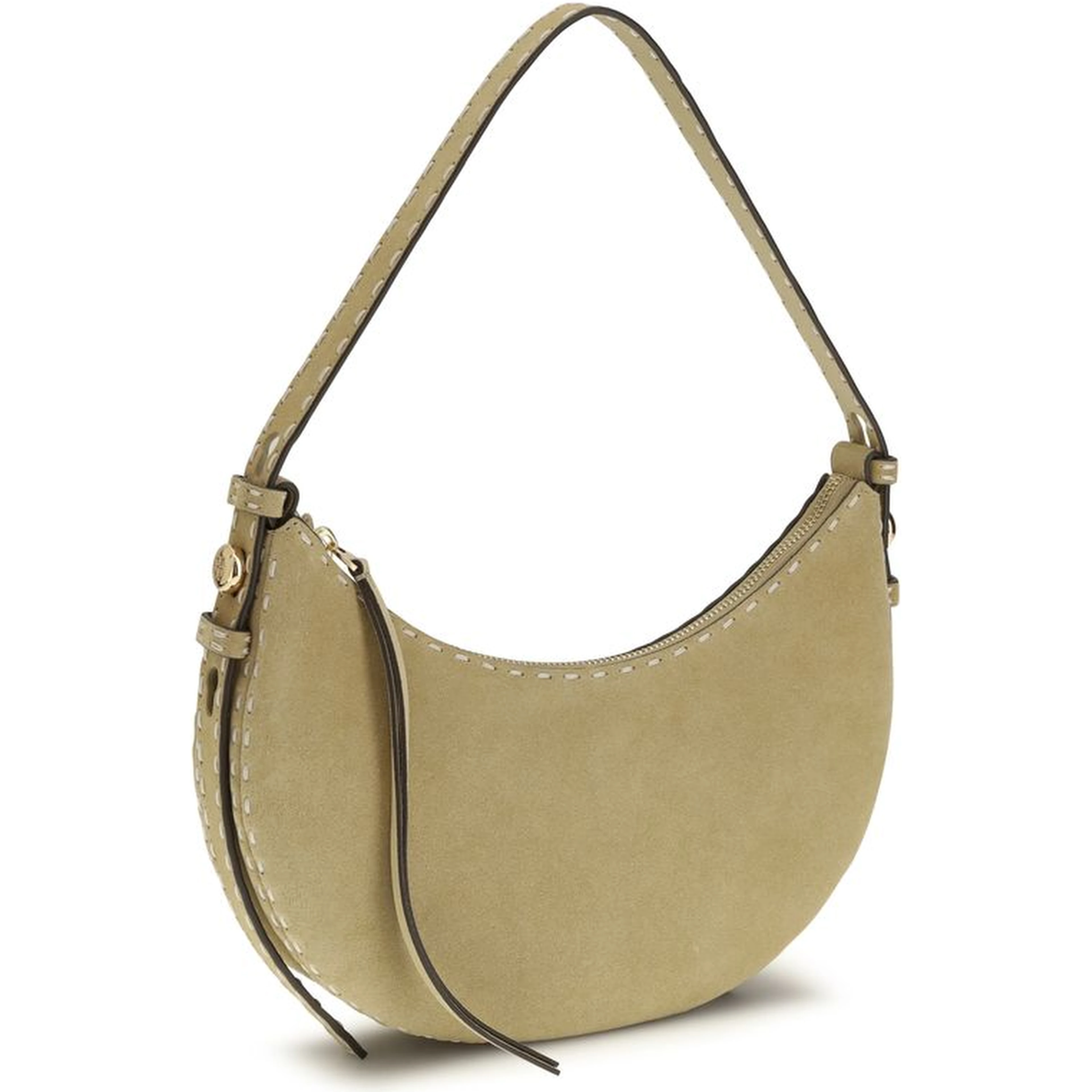 Beige Calf Leather Bos Taurus Handbag