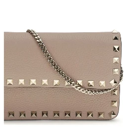 Beige Calf Leather Bos Taurus Wallet