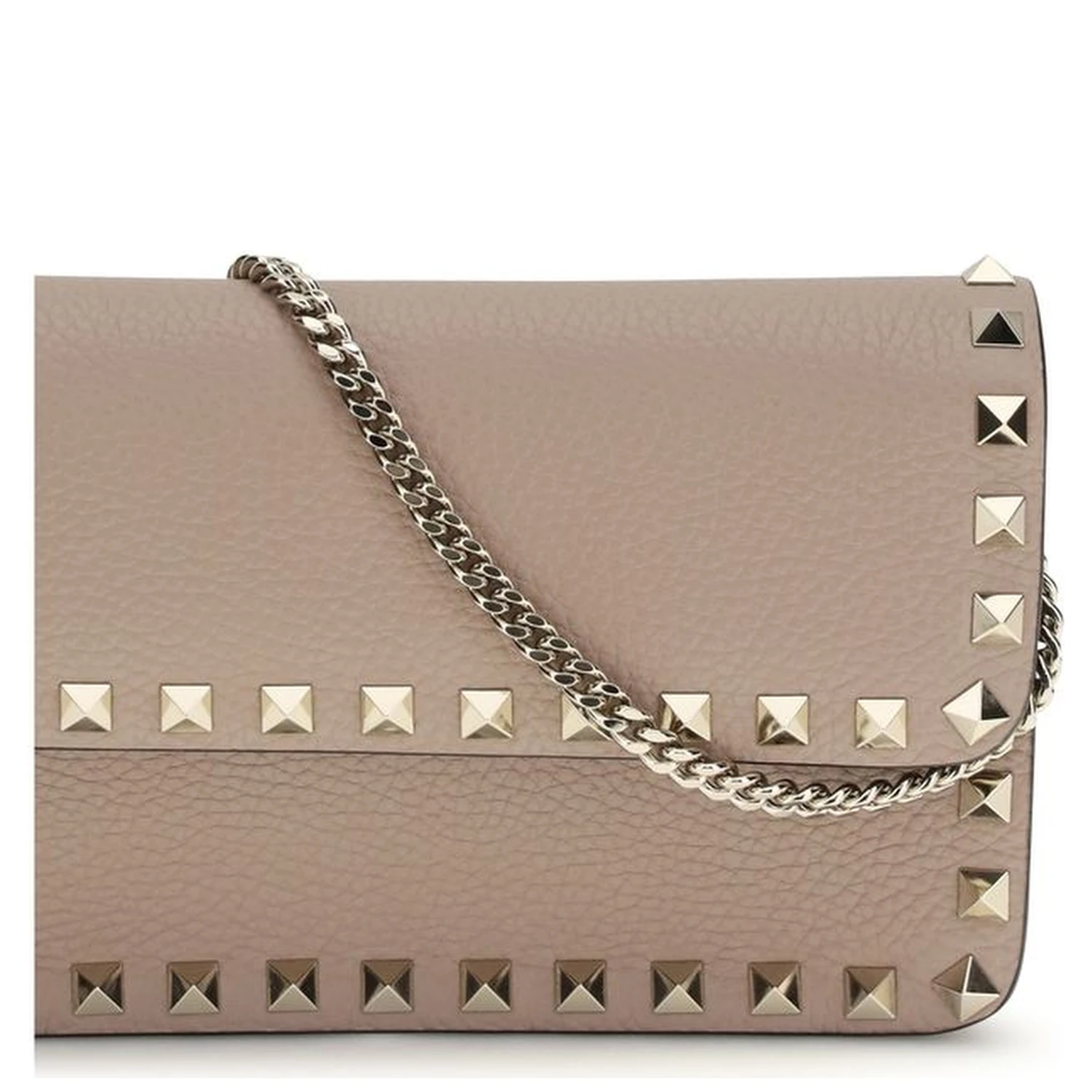 Beige Calf Leather Bos Taurus Wallet