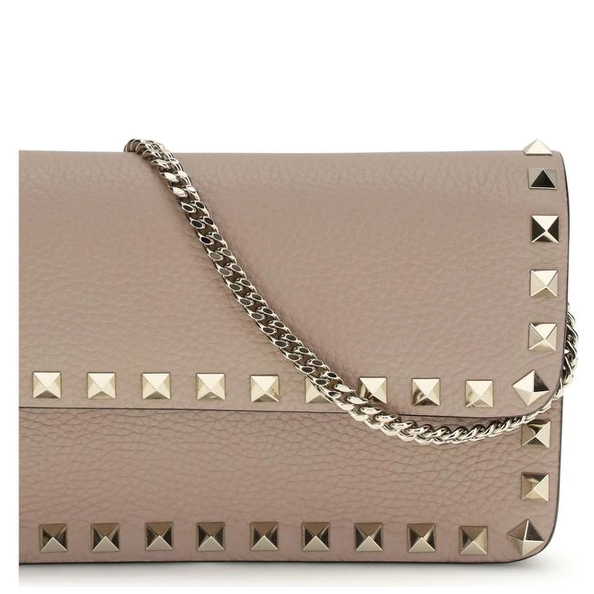 Beige Calf Leather Bos Taurus Wallet