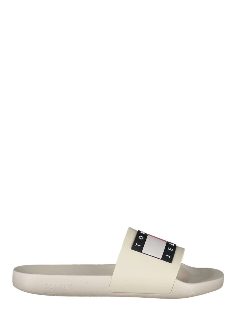 Beige Polyurethane Men's Slipper