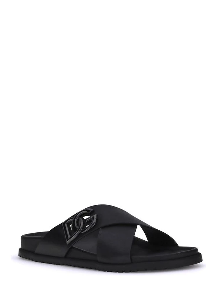 Black Calf Leather Bos Taurus Sandals alternative