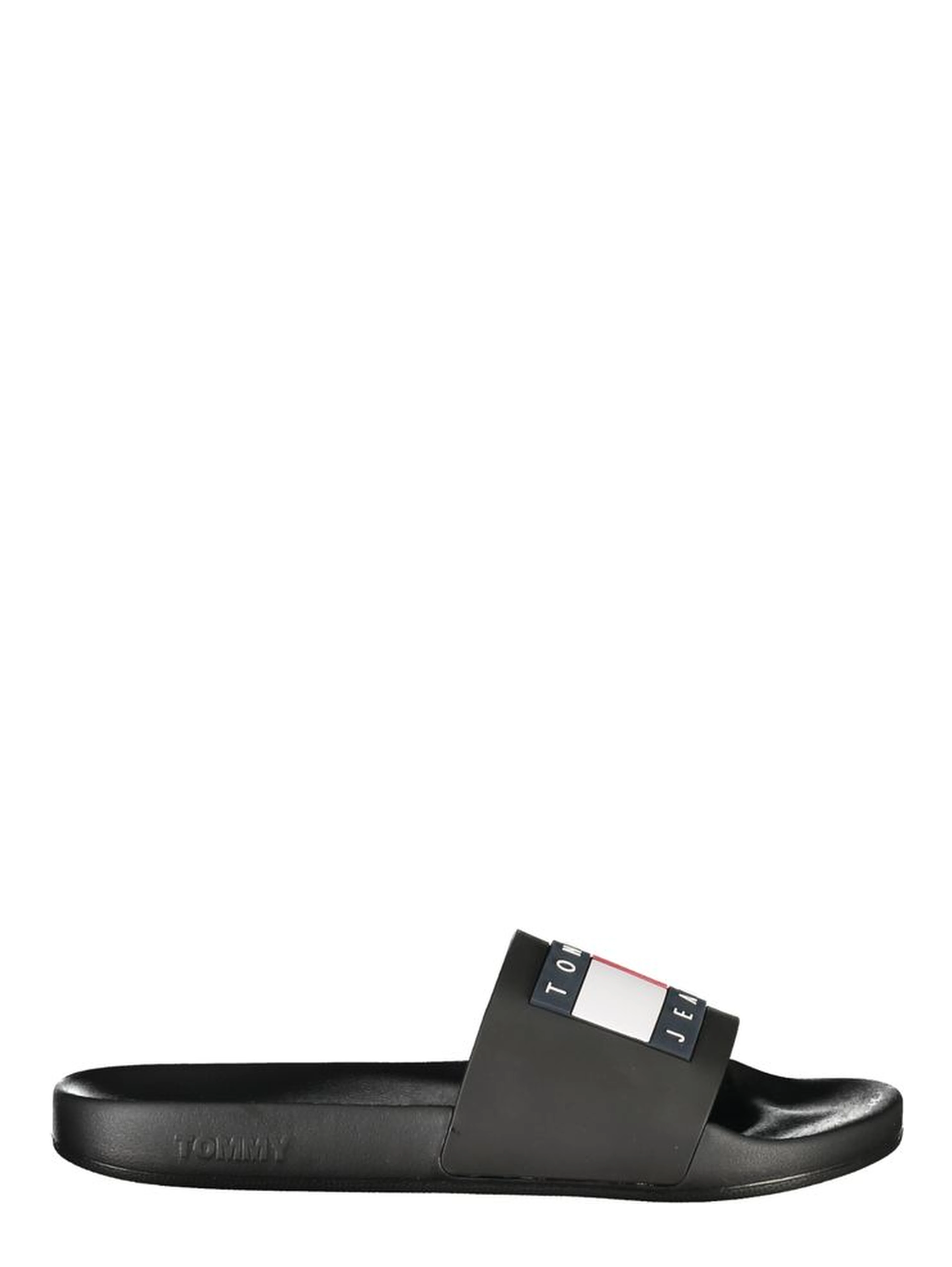 Black Polyurethane Men Slipper