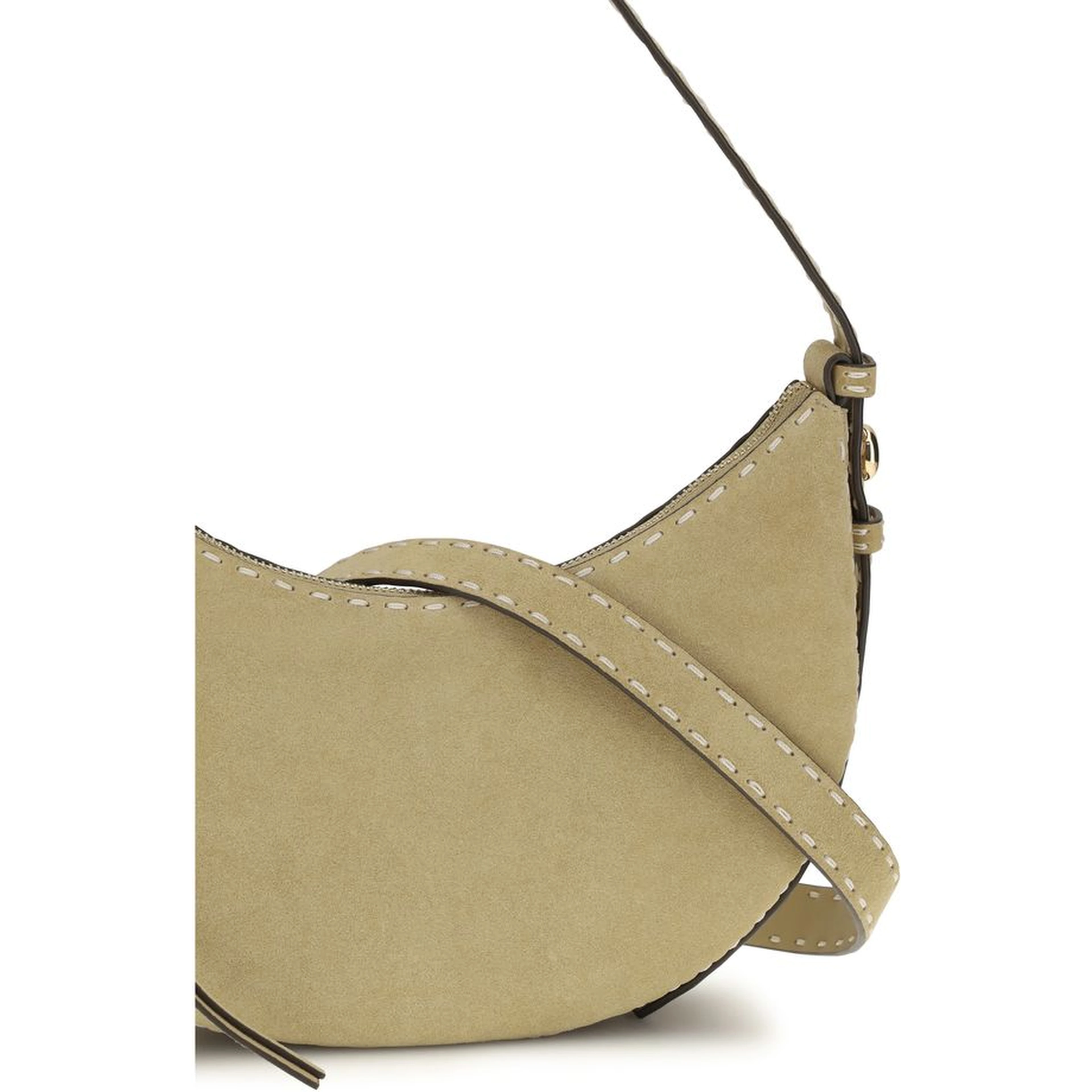 Beige Calf Leather Bos Taurus Handbag