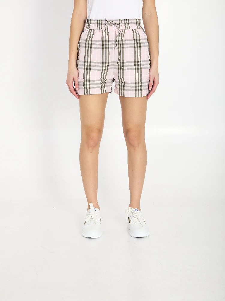 Cotton Check shorts