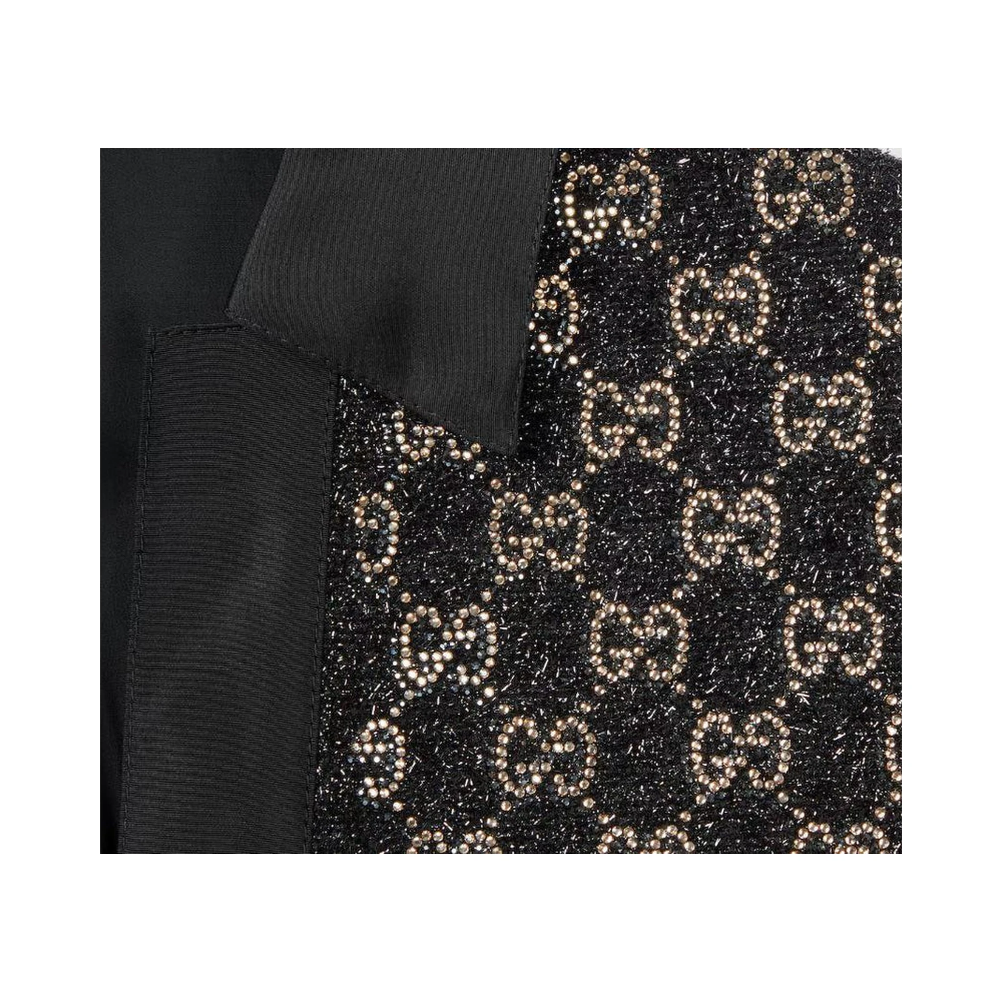 Top in tweed wool lamé