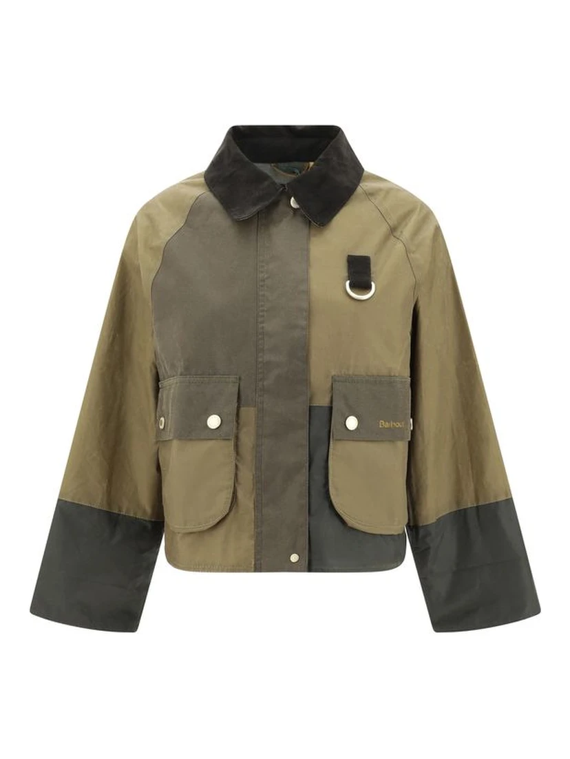 Bicolor Cotton Rain Coat