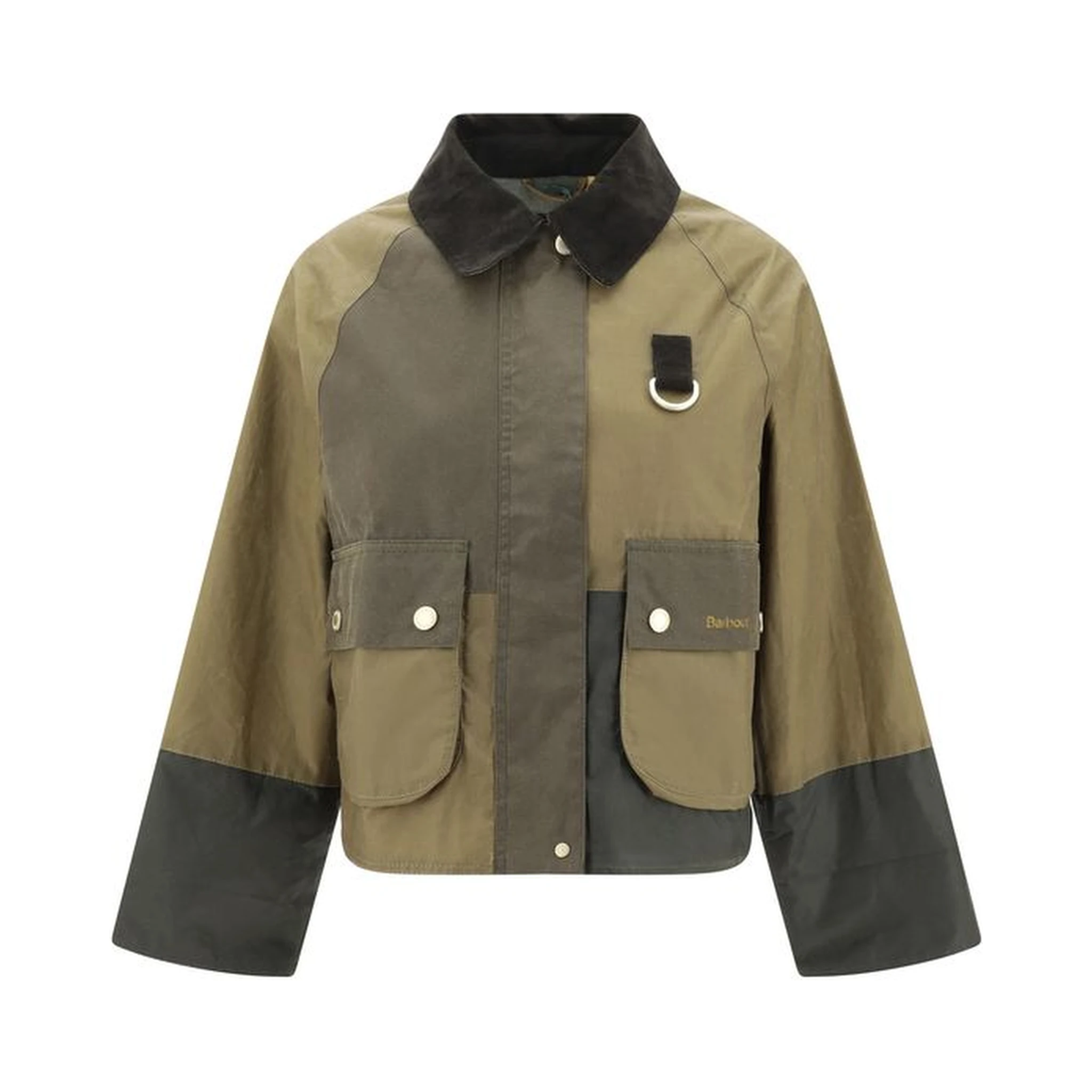 Bicolor Cotton Rain Coat