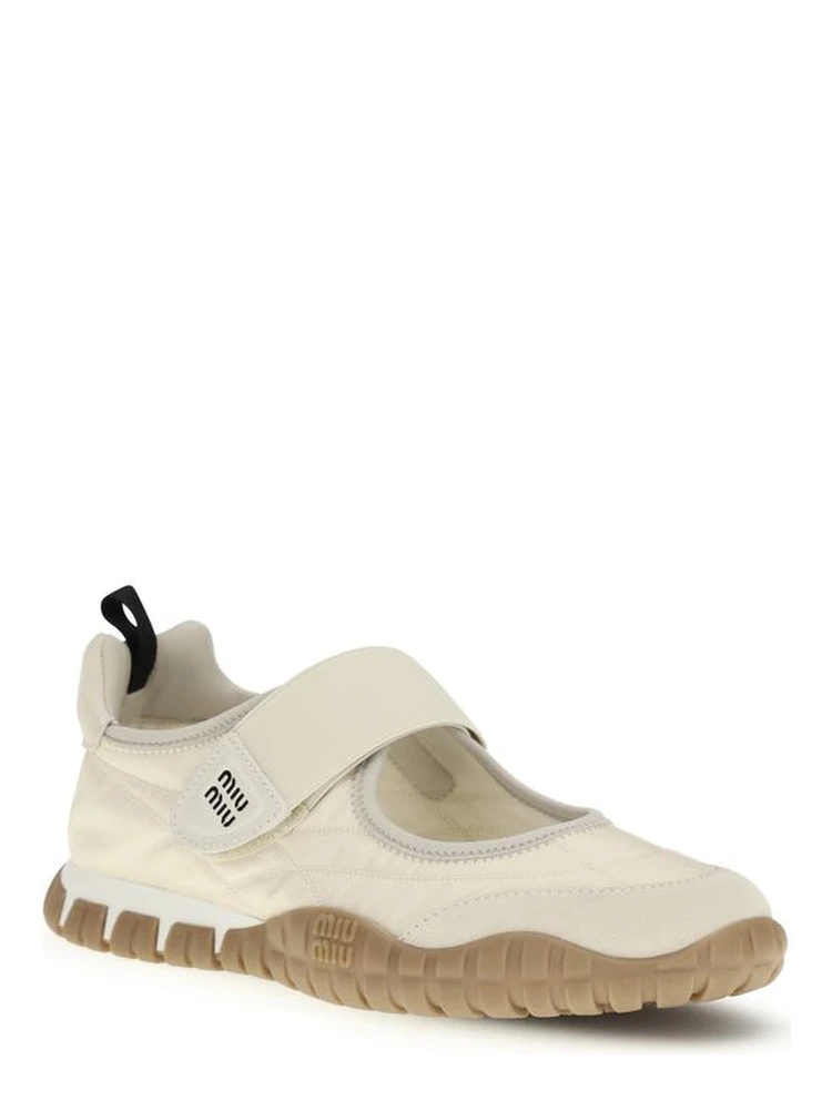 Beige Recycled Polyamide Ballet Flats alternative