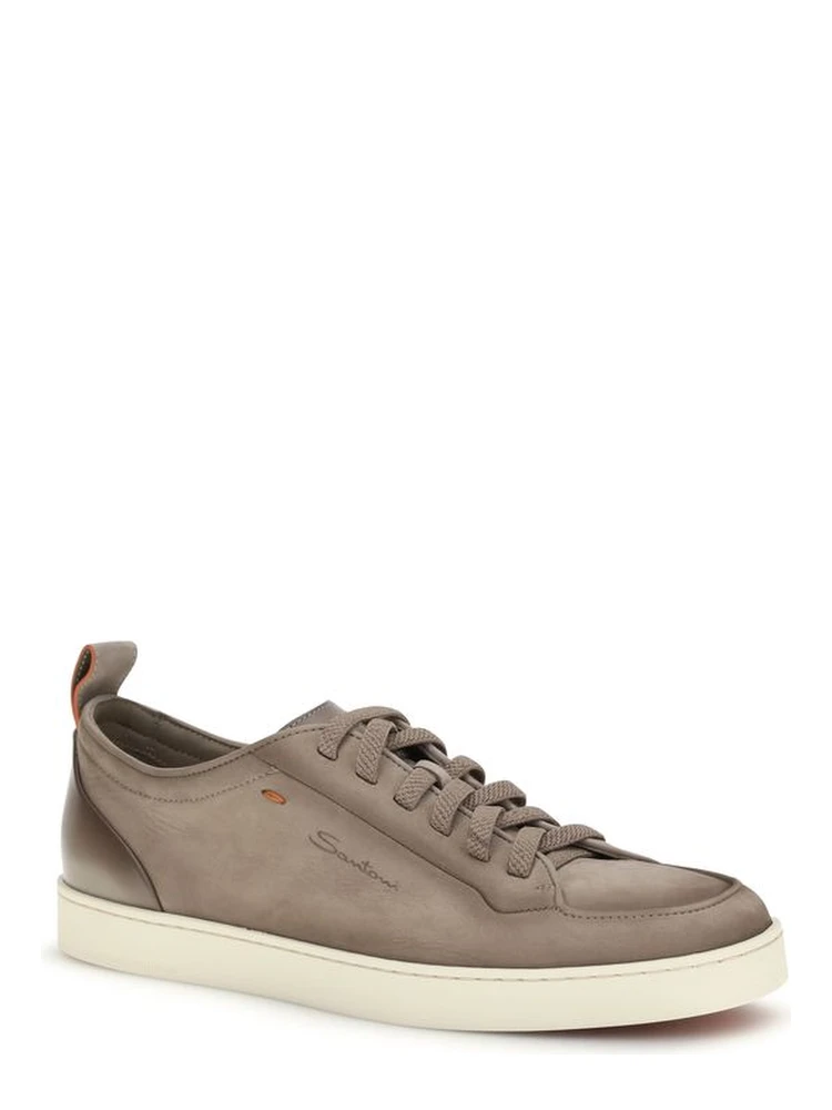 Beige Calf Leather Bos Taurus Low Top Sneakers alternative