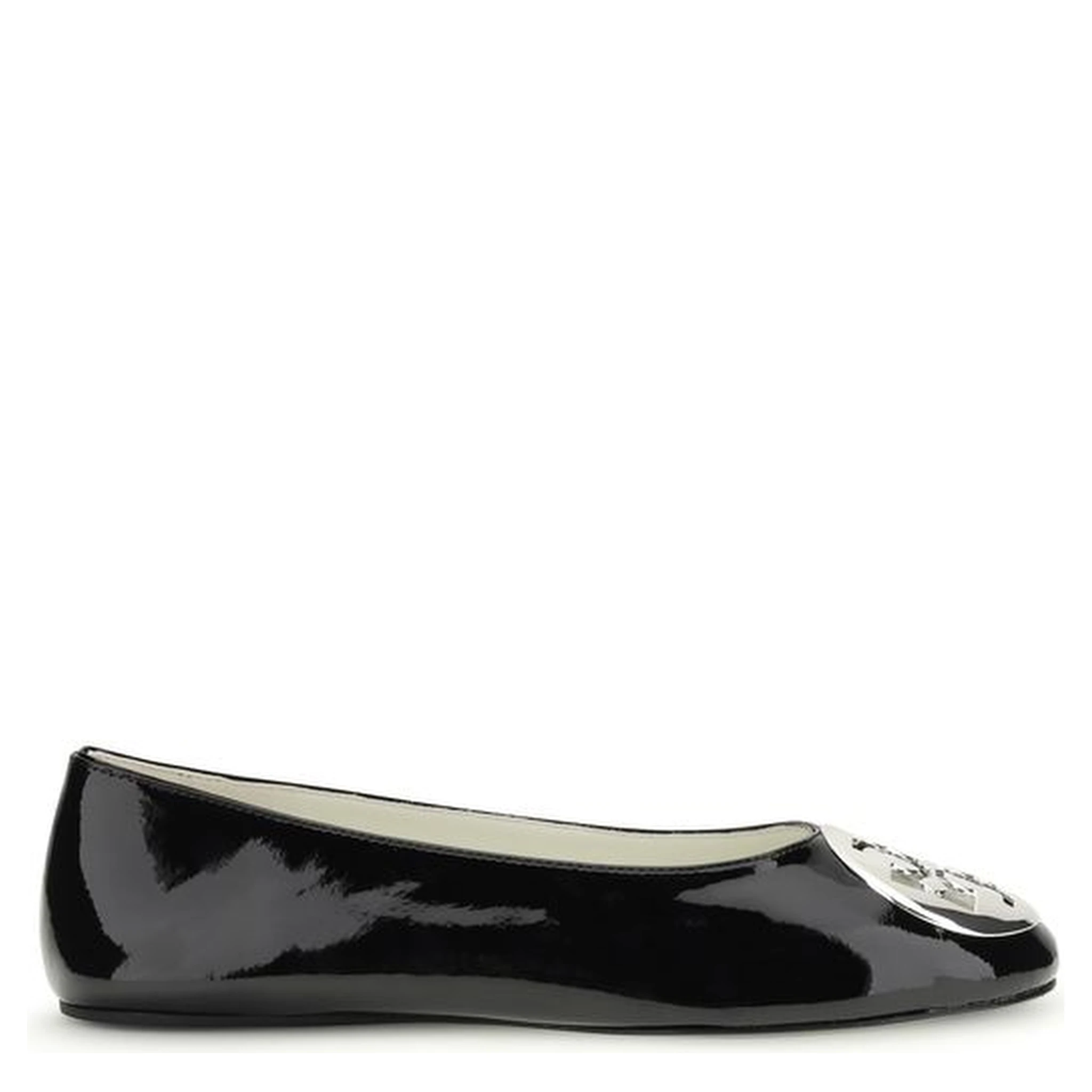 Black Calf Leather Bos Taurus Ballet Flats