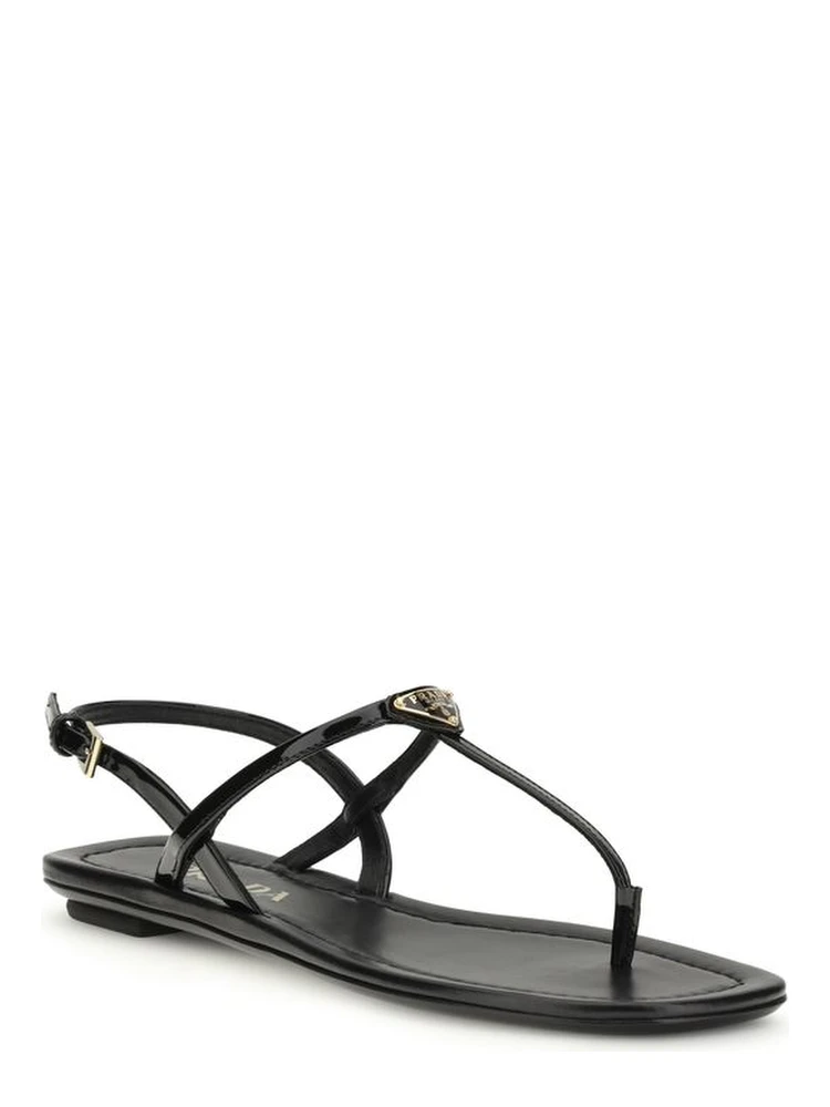 Black Calf Leather Bos Taurus Flip-Flop Sandals alternative
