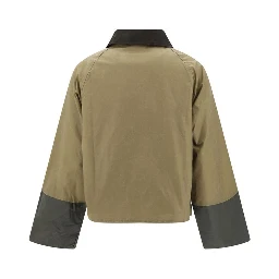 Bicolor Cotton Rain Coat