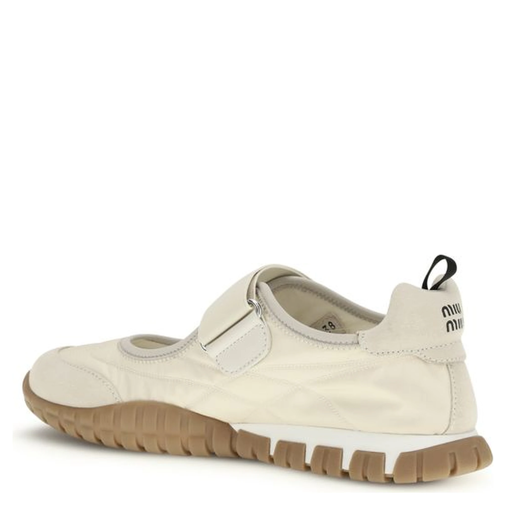 Beige Recycled Polyamide Ballet Flats