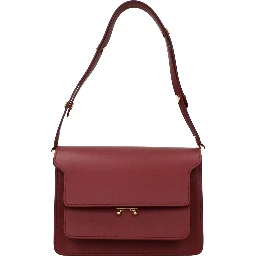 Red Leather Shoulder Bag