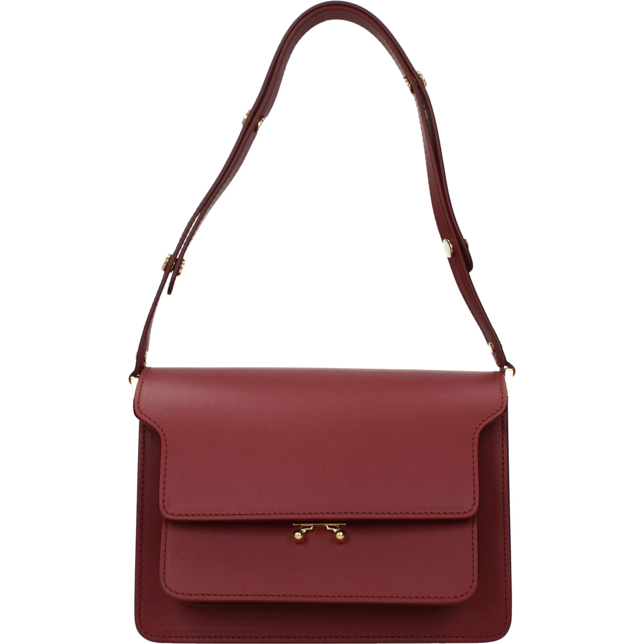 Red Leather Shoulder Bag