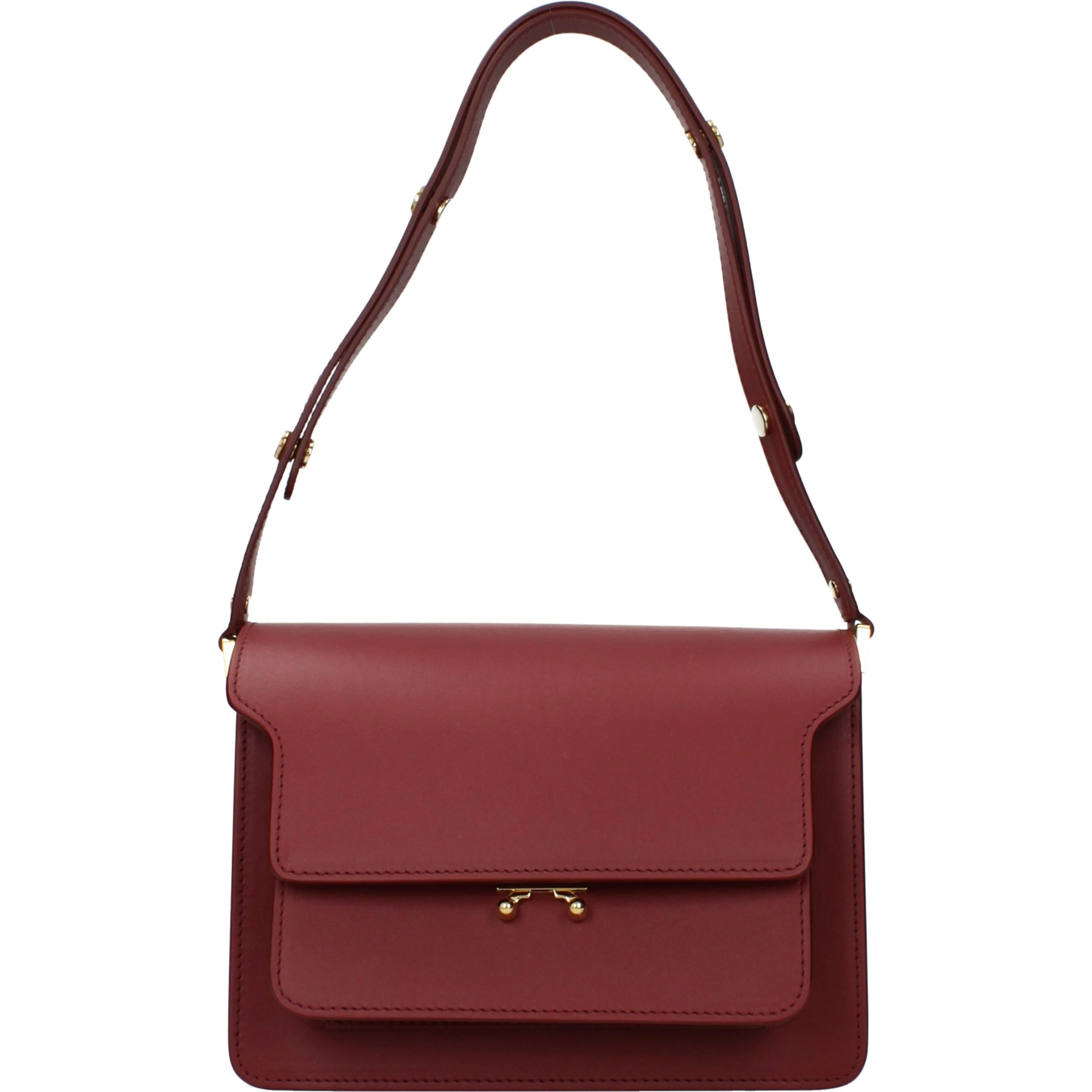 Red Leather Shoulder Bag