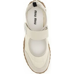 Beige Recycled Polyamide Ballet Flats